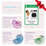 CHEFAN 120 PCS Autism Communication Cards for Speech Delay Non Verbal Children and Adults, Special Needs Visual Aid Language Learning Cue Cards Special Ed Feelings Emotions Flash Cards