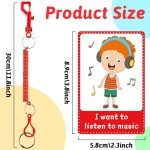 40PCS Autism Communication Cards for Speech Delay Children and Adults Special Needs Visual Aid Language Learning Cue Cards Special Ed Feelings Emotions Flash Cards for Autism Communication