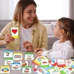 40PCS Autism Communication Cards for Speech Delay Children and Adults Special Needs Visual Aid Language Learning Cue Cards Special Ed Feelings Emotions Flash Cards for Autism Communication