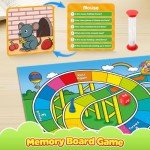 SkilLify Memory Board Games for Kids and Adult, Family Night Party Games for Children, Picture Flash Cards Improve Brain Training Learning Educational Activities Develop Concentration and Observation