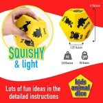 Covelico Animal Dice Game - Gross Motor Toys for Toddlers 3-5, Outdoor and Indoor Activities for Kids, Pre School Games, Recess Toys for Elementary Outside