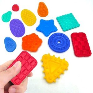 Fidget Sensory Toys for Kids Toddlers: 12 Pack Soft Texture Sensory Toy for Autistic Children Special Needs, Quiet Stress Anxiety Relief Products for Classroom Student, Calm Down Item for Girls Boys
