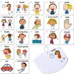 37 Pcs Autism Communication Card for Speech Delay Children and Adults, Special Needs Visual Aid Language Learning Cue Cards Special Ed Feelings Emotions Flash Cards