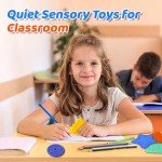 Fidget Sensory Toys for Kids Toddlers: 12 Pack Soft Texture Sensory Toy for Autistic Children Special Needs, Quiet Stress Anxiety Relief Products for Classroom Student, Calm Down Item for Girls Boys