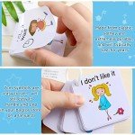 37 Pcs Autism Communication Card for Speech Delay Children and Adults, Special Needs Visual Aid Language Learning Cue Cards Special Ed Feelings Emotions Flash Cards