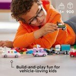 LEGO Classic Creative Vehicles, Colorful Construction Brick Building Kit with Ice Cream Truck, Police Car Toy, Model City Cars and More, Gift or Car Toy for Boys, Girls and Kids Ages 5 and Up, 11036