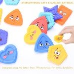 Aokeleilei Sensory Toys Kids Toddlers-Social Emotional Feelings Special Needs, Texture Shapes Learning Toy Preschool Fidget Classroom Must Haves, Stress Calming Toys for Kids Stocking Stuffers