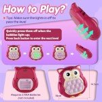 Handheld Game for Kids,Fast Push Game Machine Sensory Pop Fidget Toys for Kids 8-12,Educational Games Suitable for Children Aged 3-12 Birthday for Boys and Girls