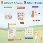 Sinpedex Sensory Board Toys for Kids: Montessori Interactive Educational Panels for Motor Skills - Activity Wall Furniture for Classrooms Daycares Playrooms - Dog Wall Toys for Autism