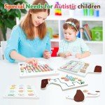 Sinpedex Sensory Board Toys for Kids: Montessori Interactive Educational Panels for Motor Skills - Activity Wall Furniture for Classrooms Daycares Playrooms - Dog Wall Toys for Autism