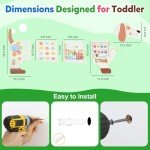Sinpedex Sensory Board Toys for Kids: Montessori Interactive Educational Panels for Motor Skills - Activity Wall Furniture for Classrooms Daycares Playrooms - Dog Wall Toys for Autism