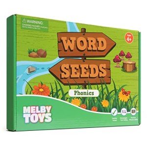 Word Seeds - Phonics Games for Kids Ages 4-8, Kindergarten Learning Activities, Learn to Read Game, Kindergarten Games for Classroom, CVC Games