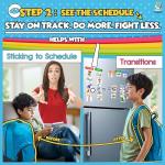 Autism & Prosperity Time Schedule Tasks - Autism Learning Materials, Special Education Autism Sensory Products, Sensory Toys for Kids with Autism, Visual Schedule for Kids with Autism Age 3 4 5 7 8 12