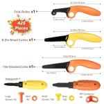 ZLemma Cardboard Construction Kit - 425 PCS Kids Building Set with Safe Serrated Cutter, Crease Roller, Screws & Nuts , STEM Upcycled Tool for DIY Cardboard Projects, Engineering & Creativity