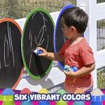 READY 2 LEARN Easy Grip Chalk | 6 Colors | 18m+ | Non-Toxic Toddler Sidewalk Chalk | Easy to Hold | Refills Available