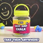 READY 2 LEARN Easy Grip Chalk | 6 Colors | 18m+ | Non-Toxic Toddler Sidewalk Chalk | Easy to Hold | Refills Available