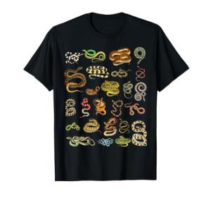 Types Of Snakes Educational Herpetologist Kids Boys Girls T-Shirt