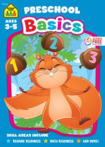 School Zone Preschool Basics Workbook: Pre-K, Beginner Reading, Early Math, Colors, Numbers, Counting, Matching, Grouping, Beginning Sounds, Ages 3-5