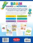 Evan-Moor Brain Games and Activities for Kids, Ages 4-5, Workbook, Hidden Pictures, Mazes, Sticker Activities, Logic Puzzles, Drawing, Critical Thinking, Audio, Alphabet, Word Families, Counting