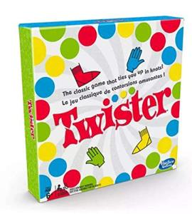 Hasbro Twister Party Classic Board Game for 2 or More Players,Indoor and Outdoor Game for Kids 6 and Up,Packaging May Vary