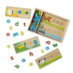 Melissa & Doug See & Spell Wooden Educational Language Learning Toy With Letters, Puzzle Boards Preschool Learning Activities, See & Spell Toys For Kids Ages 4+