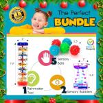 Autism & Prosperity Kids Toys All-Around Sensory Stim Alt Autistic Children Set, ASD Boys Girl Teen Rainmaker Bubbler Balls Special Needs No 1-3 Toddlers Age 3 4 5-7 8-12 Years Old Products Gifts Game