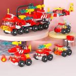 Vilbocr Urban Rescue Series Building Block Toys,Stacking Skill Training and Creative Thinking Cultivation， Building kit Toys Best Gift for Boys Aged 4-10… (Forest Firefighting)