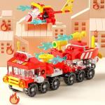 Vilbocr Urban Rescue Series Building Block Toys,Stacking Skill Training and Creative Thinking Cultivation， Building kit Toys Best Gift for Boys Aged 4-10… (Forest Firefighting)