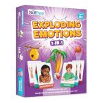 SkillEase Exploding Emotions Flashcards and Game: 2 in 1, Hilarious Family Fun Game, Social Emotional Learning, Emotion and Feeling Cards for Kids, Teaches Social Skills, Autism Game for Therapy