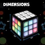 Winning Fingers Flashing Cube Electronic Memory and Brain Game - 4-in-1 Handheld Stem Toys for Kids - Cool Gadgets, Games for Boys and Girls - Fun Family Game for Kids Ages 6-12 - Educational Gift Toy