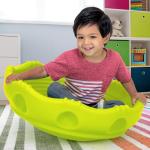 Simplay3 Two Sided Rock Around Wobble Disk and Climbing Dome for Toddlers and Kids - Rocking and Climbing - Indoor/Outdoor - Green, Made in USA