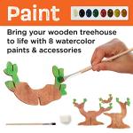 Creativity for Kids Build and Grow Tree House Craft Kit - Treehouse Playset Toy for Boys and Girls, Classic Toys for Kids