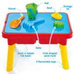 Toddler Sensory Kids Table with Lid | Sensory Bin | Kidoozie | Mega Block Compatible Lid | Indoor Outdoor Use , Red, G02521 17 x 12.5 x 11 inches