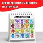 Feelings Flipbook for Kids by Professional Therapists - Learn to Identify 20 Different Emotions - Moods Coping Skills and Anger Control - For Children with ADHD, Autism (ASD), Special Needs, and more