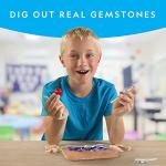 NATIONAL GEOGRAPHIC Mega Gemstone Dig Kit – Dig Up 15 Real Gemstones and Crystals, Science Kit for Kids, Gem Digging Kit, Gift for Girls and Boys, Mining Kit, Rock Collection
