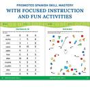 Complete Book of Spanish Workbook for Kids, Grades 1-3 Spanish Learning, Basic Spanish Vocabulary, Alphabet, Numbers, Colors, Parts of Speech, Expressions, Dates, and Songs With Spanish Learning Cards