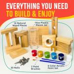 SparkJump DIY Wood Building Kits, STEM Woodworking Kit for Kids, Creative Fun Craft Projects, Great Gift for Boys & Girls (Candy Dispenser, 1-Pack)