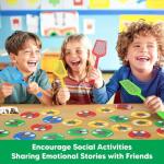 Garybank Emotion Swat Games for Kids Social Emotional Learning, W/56 Emotion Cards, Feelings Regulation Tools for Social Skills Activities, Play Therapy Toys for Counselor, Sight Word Educational Game