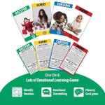 Garybank Emotion Cards - 56 Social Emotions Flashcards Game for Toddlers & Kids - with Coping Skills - Speech Therapy & ABA Therapy Materials, Social Worker, Teacher and School Counselor Gifts