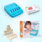 Educational Toys for Kids Ages 3-8,Learning Games for Kids 3-8, Matching Letter Spelling Math Game, Prescool Birthday Party Easter Basket Stuffer Gifts for 3-8 Year Olds Boys Girls Light Blue