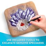 NATIONAL GEOGRAPHIC Mega Gemstone Dig Kit – Dig Up 15 Real Gemstones and Crystals, Science Kit for Kids, Gem Digging Kit, Gift for Girls and Boys, Mining Kit, Rock Collection