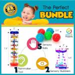 Autism & Prosperity Kids Toys All-Around Sensory Stim Alt Autistic Children Set, ASD Boys Girl Teen Rainmaker Bubbler Balls Special Needs No 1-3 Toddlers Age 3 4 5-7 8-12 Years Old Products Gifts Game
