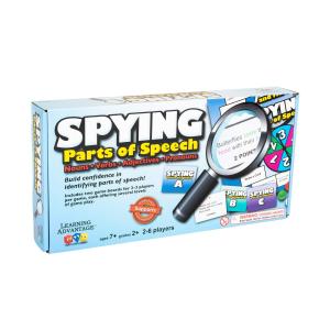 LEARNING ADVANTAGE Spying Parts of Speech - Board Games for Kids - Word Games - In-Home Learning - Sentence Building