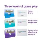 LEARNING ADVANTAGE Spying Parts of Speech - Board Games for Kids - Word Games - In-Home Learning - Sentence Building