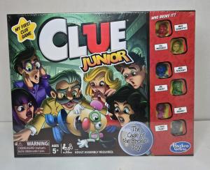 Hasbro Gaming Clue Junior Board Game for Kids Ages 5 and Up, Case of The Broken Toy, Classic Mystery Game for 2-6 Players