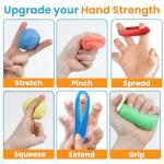 FlintRehab Durable Quality Therapy Putty (4 Pack, 3-Oz each), Theraputty for Hand Therapy, Fidgeting & Stress Relief, Therapy Putty for Kids, Hand Putty Physical Therapy, Stress Putty for Adults
