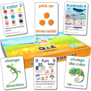 AGO QnA ESL Card Game for Learning English. 3 Level Box Set. Practice English Conversation Through Play!
