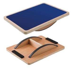 Non-Slip Wood Wobble Exercise Balance Board,up to 350 Ibs for Coordination Skills Obstacle Courses Sensory Toys for Kids and Adult,Professional Rocker Balance Board for Physical Therapy,Indoor or