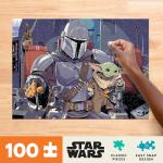Buffalo Games - Star Wars - The Mandalorian and The Child - 100 Piece Jigsaw Puzzle for Families -Challenging Puzzle Perfect for Game Nights - Finished Size is 15.00 x 11.00