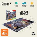 Buffalo Games - Star Wars - The Mandalorian and The Child - 100 Piece Jigsaw Puzzle for Families -Challenging Puzzle Perfect for Game Nights - Finished Size is 15.00 x 11.00